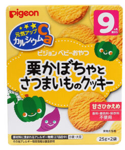 Bánh ăn dặm Pigeon cho bé vị Bí ngô và Khoai lang