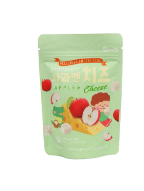 Phô mai hoa quả sấy lạnh Yomit vị táo ăn dặm cho bé từ 6 tháng tuổi