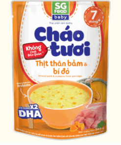 Cháo tươi SG Food Thịt bằm bí đỏ 7m+