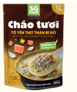 Cháo tươi SG Food Tổ yến thịt thăn bí đỏ 1y+