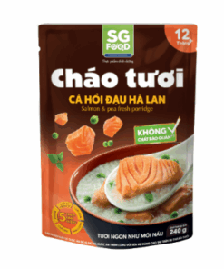 Cháo tươi SG Food Cá hồi đậu hà lan 1y