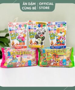 Bánh quy ăn dặm hình thú GINBIS cho bé bổ sung DHA 63g