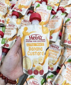 Váng sữa Heinz CUSTARD Úc vị chuối cho bé từ 6 tháng tuổi