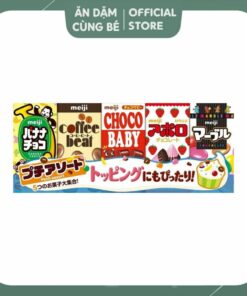 Kẹo sữa chua khô MEIJI vị hoa quả Nhật Bản set 5 hộp nhỏ 5 vị