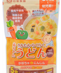 Mì AKACHAN rau củ tách muối Nhật cho bé ăn dặm vị bí ngô, cà rốt từ 5 tháng tuổi