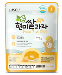 Bánh ăn dặm gạo lứt hình que bổ sung lợi khuẩn Lusol Vị phô mai cho bé từ 6 tháng tuổi