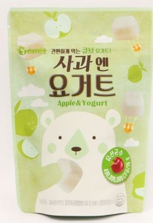 Sữa chua hoa quả sấy khô lạnh Hàn Quốc cho bé ăn dặm từ 6 tháng YOMIT vị Táo thơm ngon