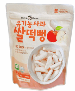 Bánh gạo ăn dặm hữ cơ Mom's Choice dạng thanh dẹt vị táo cho bé từ 6m+