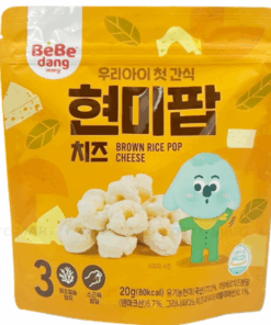 Bánh gạo lứt hữu cơ hình vòng Bebedang Vị phô mai cho bé từ 6 tháng tuổi