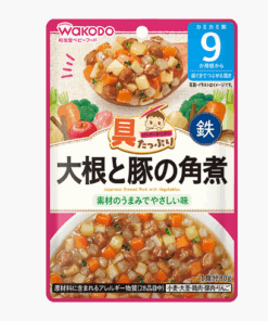 Cháo Ăn Liền Wakodo Vị Heo Hầm Và Rau Củ Cho Bé Từ 9 Tháng Tuổi
