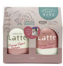 Cặp gội xả LATTE MA & ME KRACICE Màu hồng phục hồi - Nội địa Nhật