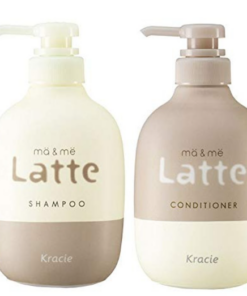 Cặp gội xả LATTE MA & ME KRACICE Màu ghi dưỡng ẩm - Nội địa Nhật