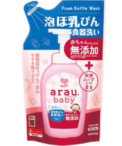 Nước rửa bình sữa Arau Baby Nhật Bản cho bé dạng túi 450ml